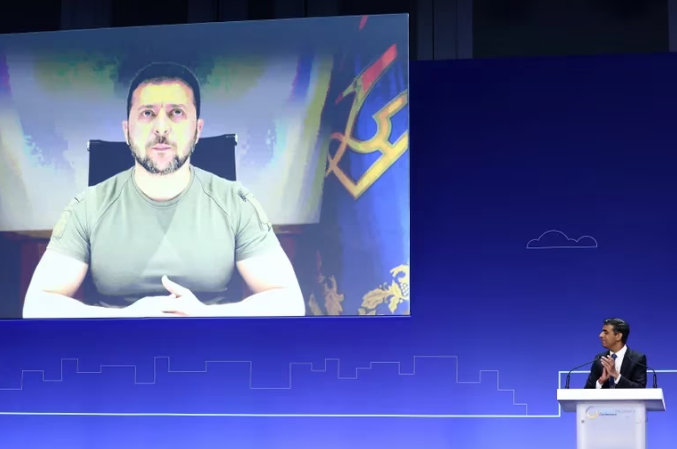 Zelensky le pidió inversiones a los países que apoyan a Ucrania: “La reconstrucción es una tarea global”