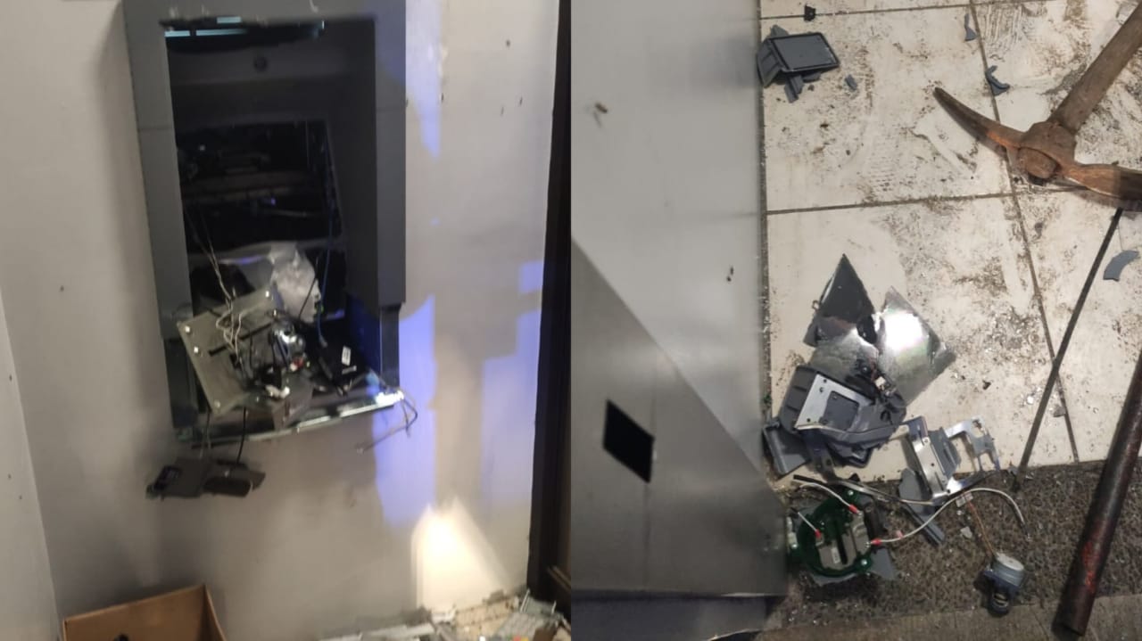 Policía detiene a sujeto que intentó robar dinero de cajero automático con ‘pico y macana’