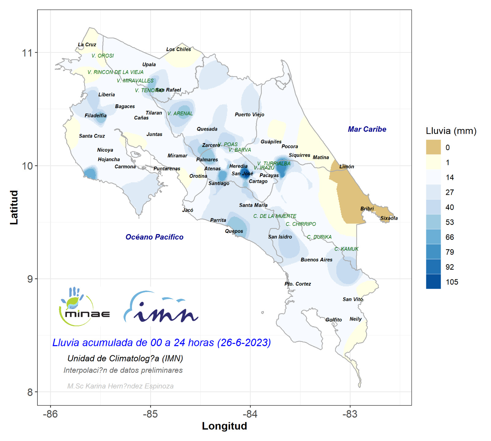 En dos horas llovió en San Pedro una tercera parte de las precipitaciones que se registran en junio