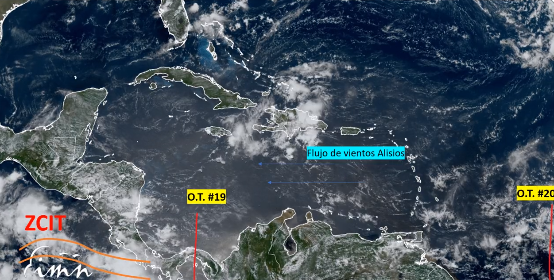 IMN pronostica que Onda Tropical No.19 refuerce precipitaciones este viernes