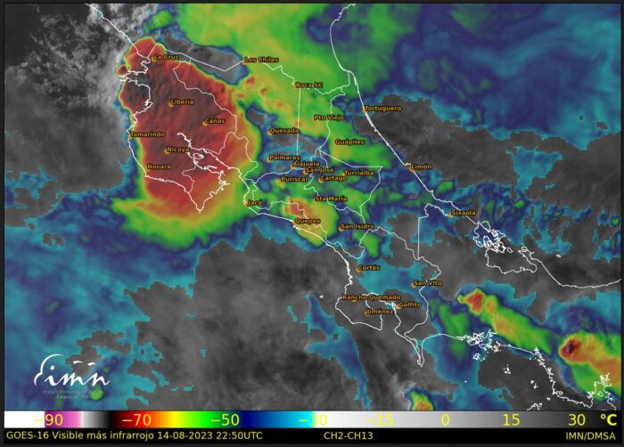 IMN prevé que Onda Tropical No. 29 pase por el país este miércoles y refuerce condiciones lluviosas