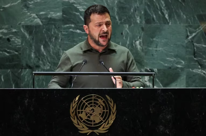 Ante la Asamblea de la ONU, Zelensky dijo que Rusia está “empujando al mundo a una guerra final”