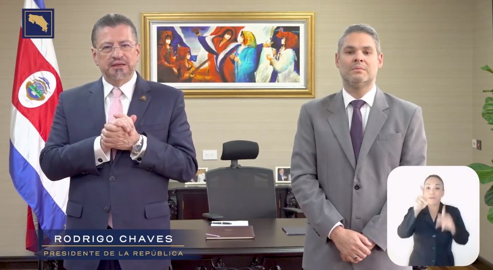 Presidente Rodrigo Chaves reitera llamado a que Congreso ‘modernice’ las Leyes para combatir la criminalidad