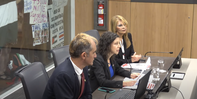 Grupo pro Palestina gritó a diplomáticos de Israel durante comparecencia legislativa