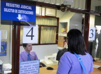 Registro Judicial tendrá horario especial para entrega de hojas de delincuencia y certificaciones judiciales