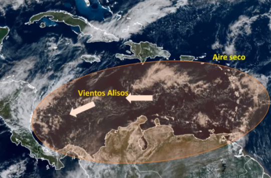 IMN prevé poca probabilidad de lluvias hasta el jueves por masa de aire seco en el país