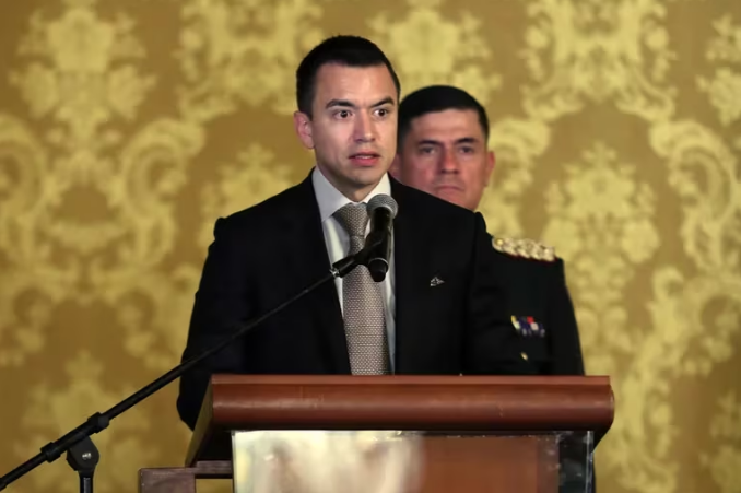 Daniel Noboa dijo que Ecuador recibirá armamento, tecnología y entrenamiento de Estados Unidos para combatir la violencia