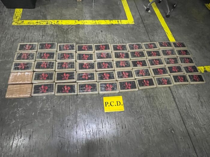 Detectan 50 kilos de cocaína en contenedor que pretendía llegar a Estados Unidos