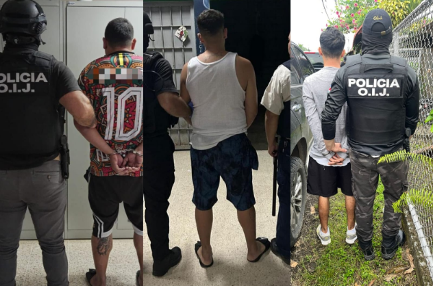 OIJ detiene a sujetos sospechosos de homicidio y trasiego de drogas en Guácimo