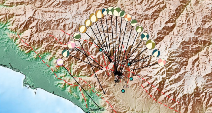 OVSICORI reporta más de 250 sismos registrados en los alrededores de Pérez Zeledón