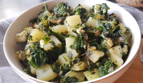 Recetas Semana Santa: Picadillo de papa y espinaca