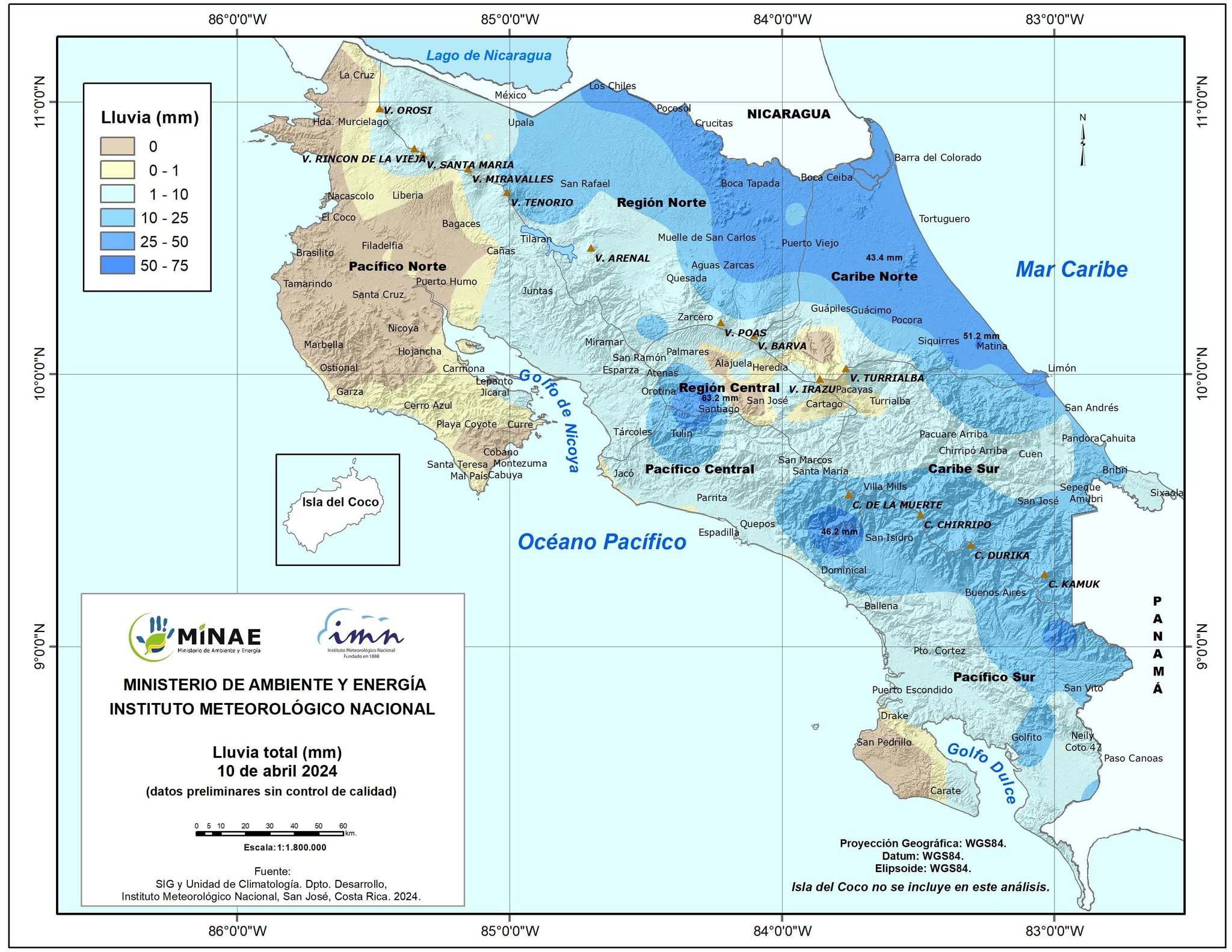 IMN pide mantener vigilancia en Limón y Ruta 32 pese a disminución en las lluvias