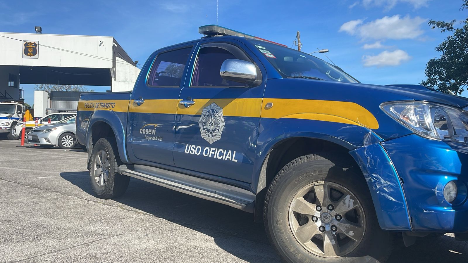 Oficiales de Tránsito se manifiestan en Zapote y piden más personal