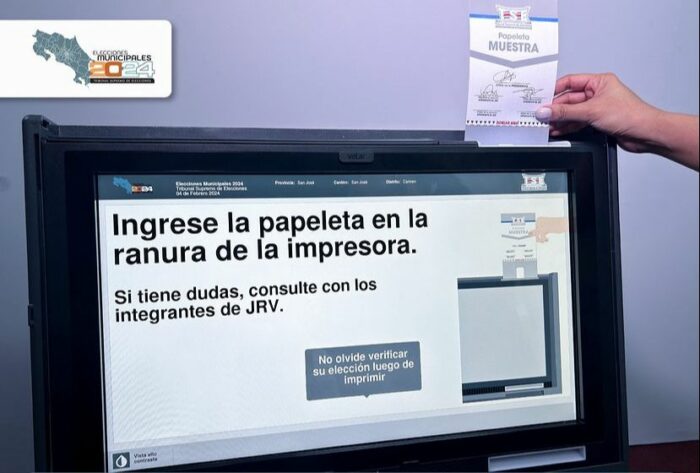 TSE brinda un balance positivo sobre uso de Papeleta Única Electrónica en elecciones municipales y espera darle continuidad