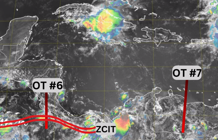 IMN prevé un reforzamiento de la lluvia por el paso de la Onda Tropical No. 7 para este domingo