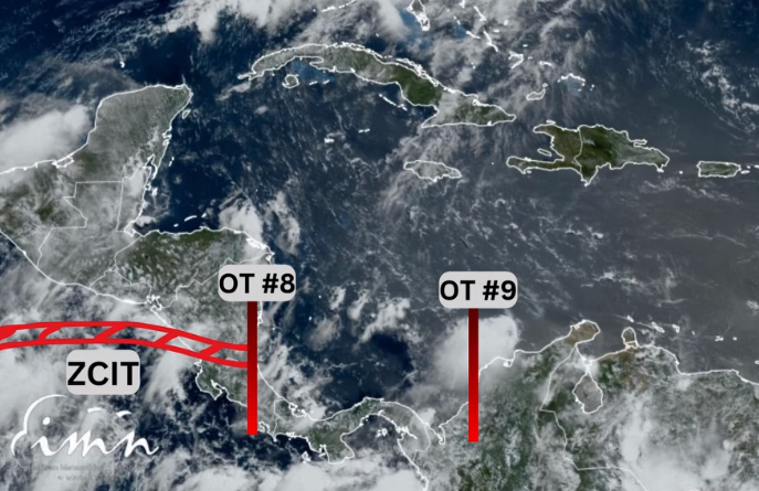 ¡Prepare la sombrilla! IMN espera mayor reforzamiento de lluvias por Onda Tropical No. 9 este viernes