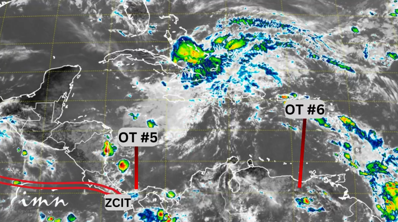 ¡Prepárese! Onda Tropical No. 5 llega este lunes al país y podría provocar lluvias