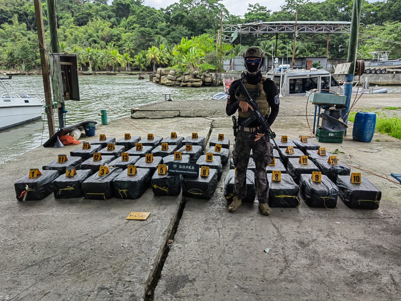 Seguridad decomisó una tonelada de cocaína y un kilogramo de marihuana en aguas del Caribe