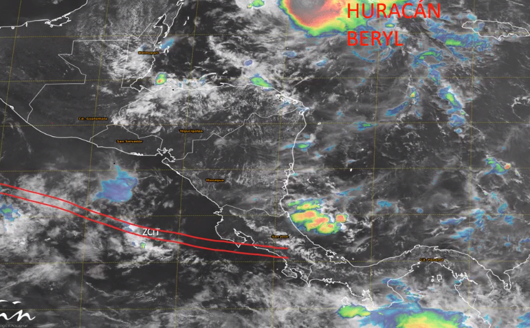 IMN continúa con vigilancia sobre huracán Beryl y pronostica Onda Tropical No. 17 para el fin de semana