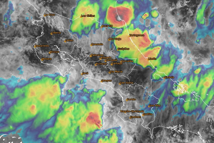 Onda Tropical No. 23 se posicionará sobre Costa Rica este jueves y traerá lluvias para el Valle Central y Pacífico