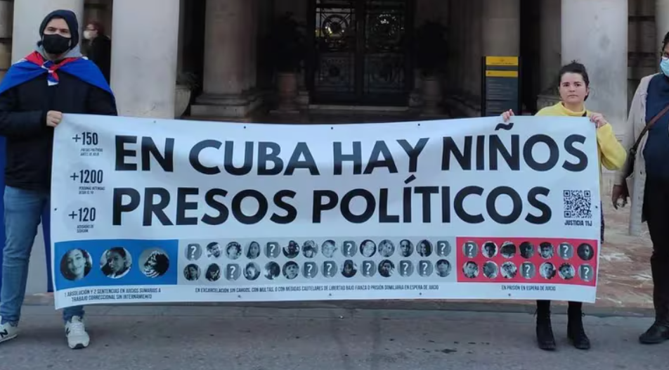 La dictadura cubana condenó a 15 menores por sedición con una pena media de cinco años de cárcel y ya suman 28 los sentenciados