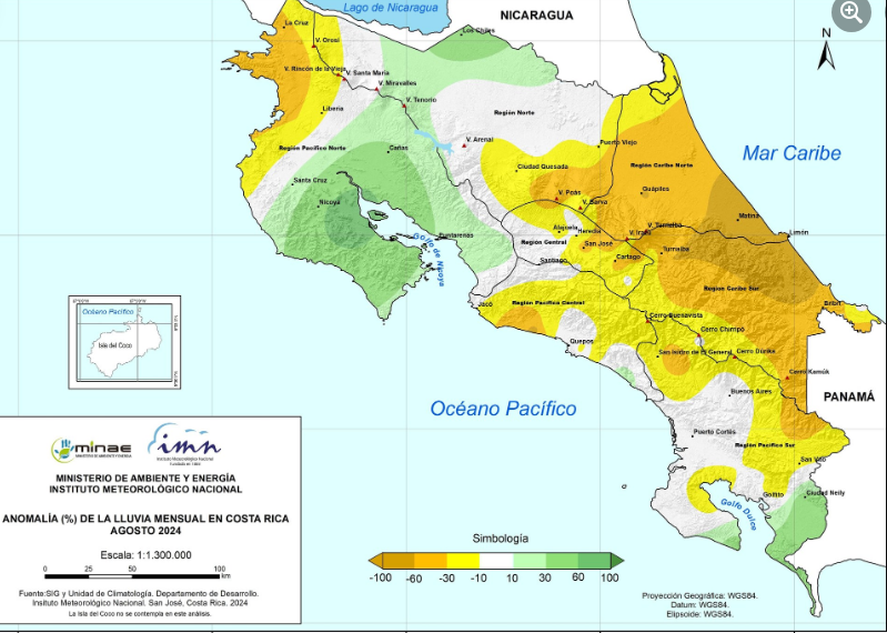 Caribe y Zona Norte tienen casi 11 meses de estar en sequía meteorológica