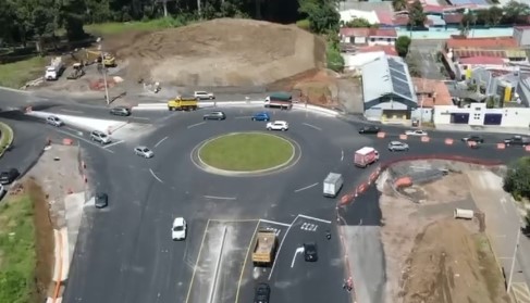 ¡Tome nota! Nueva rotonda en Hacienda Vieja quedó lista este fin de semana
