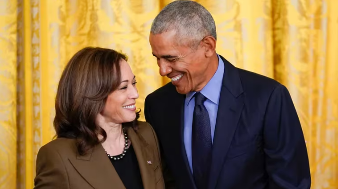 Barack Obama recaudó cuatro millones de dólares para Harris en un acto benéfico en Los Ángeles
