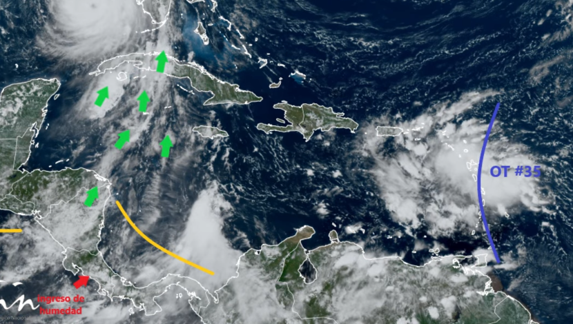 IMN prevé que la Onda Tropical No. 35 tenga influencia sobre el país el próximo domingo