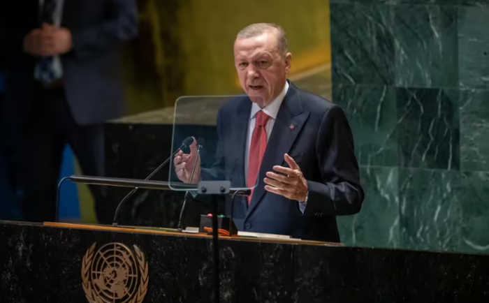 El mandatario de Turquía criticó a la ONU durante la Asamblea General