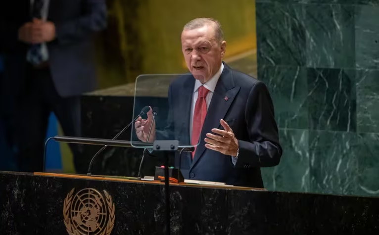 El mandatario de Turquía criticó a la ONU durante la Asamblea General