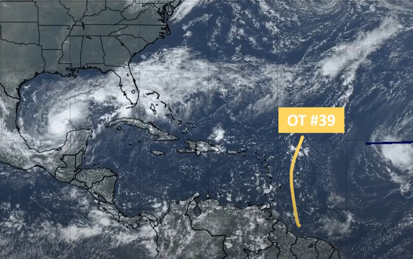 Onda Tropical No. 39 se acercaría a Centroamérica el fin de semana