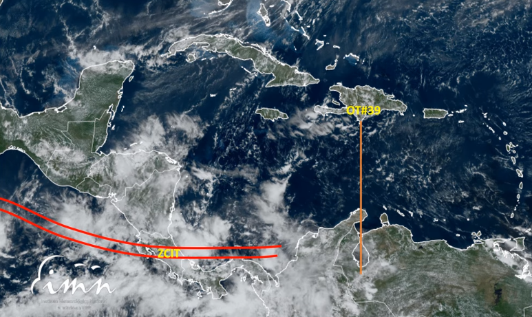 Onda Tropical No. 39 impactaría el país el sábado: IMN realiza seguimiento a nuevo giro centroamericano