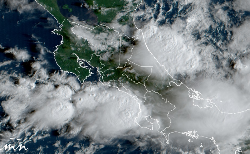 Onda Tropical No. 40 generará lluvias en Caribe, Valle Central y Pacífico Sur durante entre este martes y miércoles