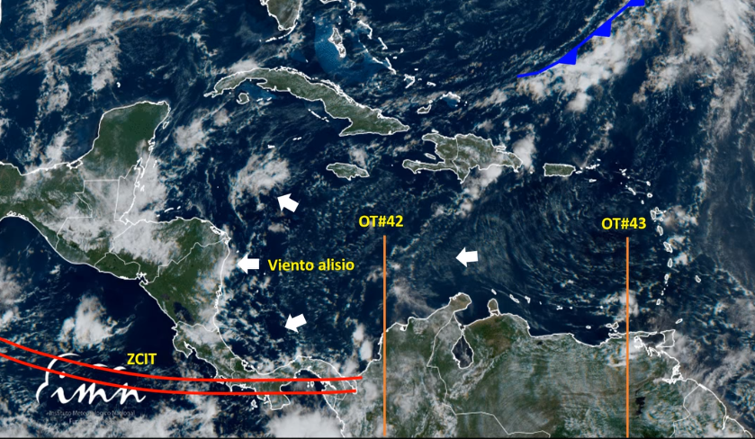 IMN pronostica paso de dos ondas tropicales para fin e inicio de semana