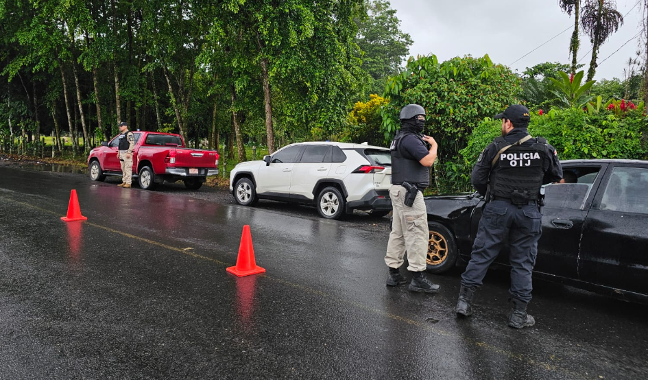 OIJ inició operativo en Pococí y Guácimo como respuesta ante ataques de grupos criminales a oficiales e investigadores