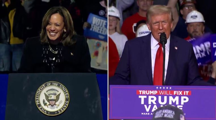 Estas fueron las últimas frases de campaña de Kamala Harris y Donald Trump