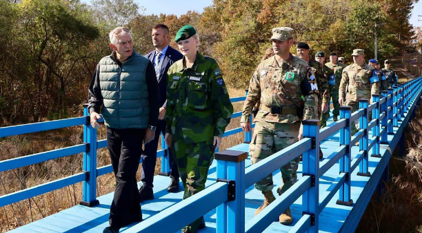 Josep Borrell visitó la zona desmilitarizada entre las dos Coreas en medio de la escalada de tensiones entre ambas naciones