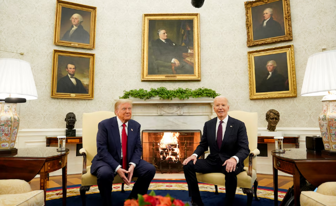 Joe Biden recibe a Donald Trump en la Casa Blanca para comenzar la transición del poder en Estados Unidos