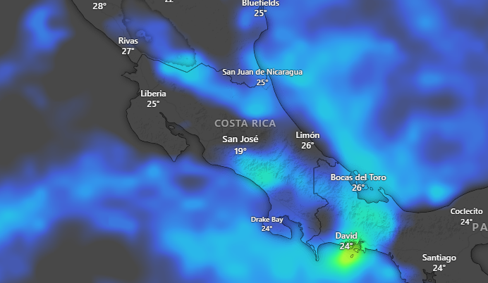 Empuje Frío No. 3 provocará ‘aguaceros fuertes’ en el Caribe y Zona Norte desde este domingo y hacia la próxima semana