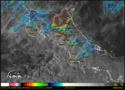 IMN proyecta que este viernes y sábado serán los días con mayor impacto indirecto de la Tormenta Tropical Sara