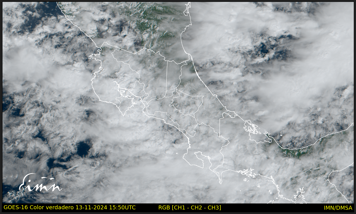 IMN prevé repunte de precipitaciones para este viernes y el fin de semana