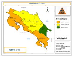 Disminuyen niveles de alerta en el país: Pacífico se mantendrá en alerta naranja