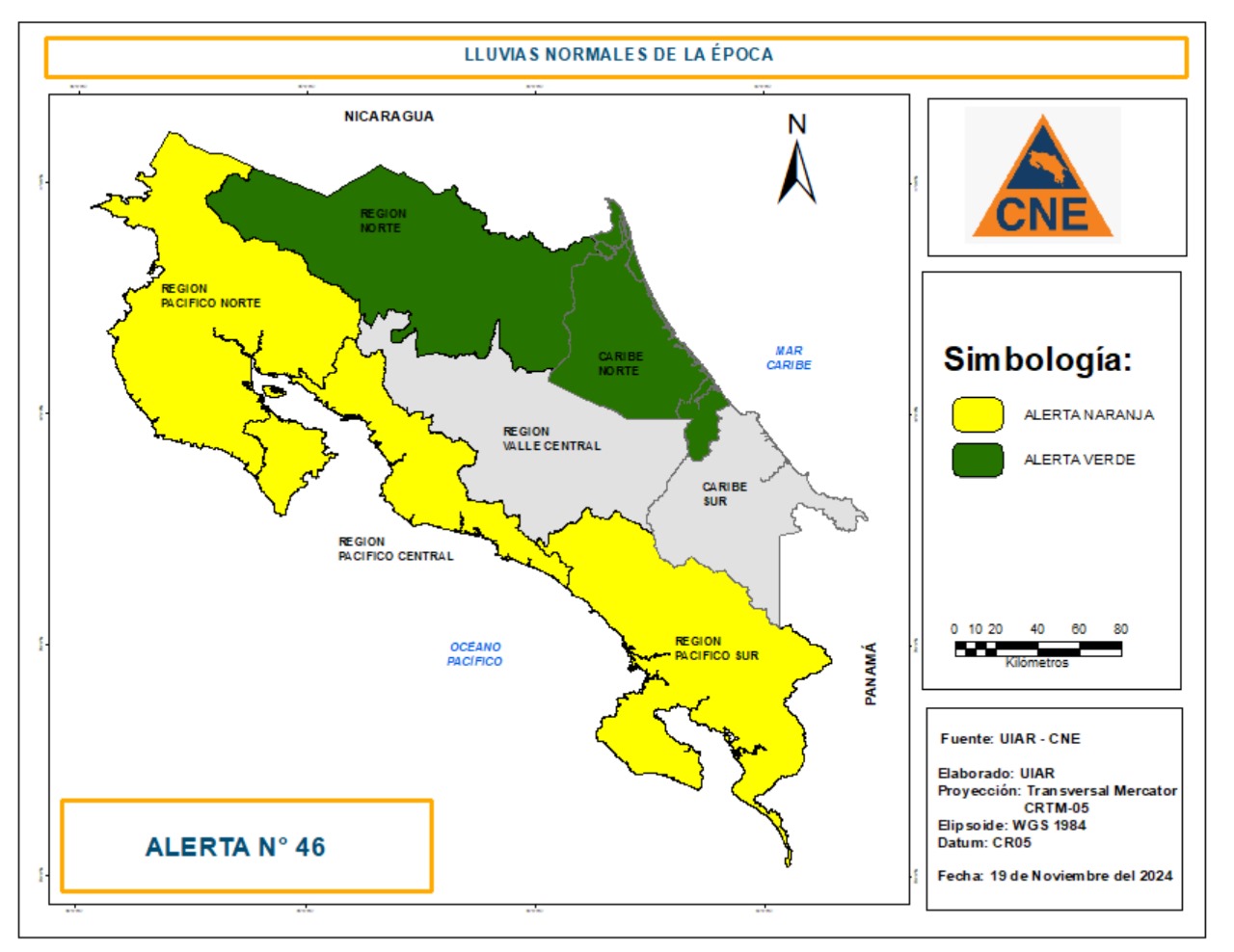 CNE disminuye las alertas en el país: Más de 2 mil personas aún siguen en albergues