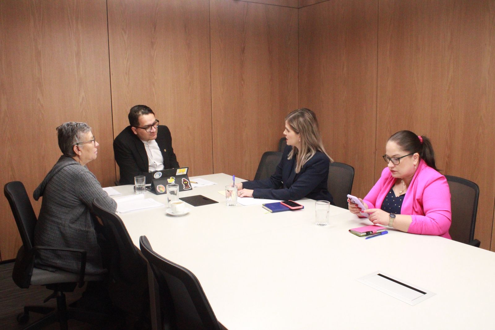 Ministra de la Presidencia se reúne con diputados de oposición en busca de consensos en sesiones extraordinarias