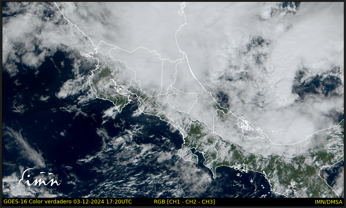 IMN reportó acumulados de hasta 170 mm de lluvia en el Caribe: Precipitaciones se seguirán extendiendo al Valle Central