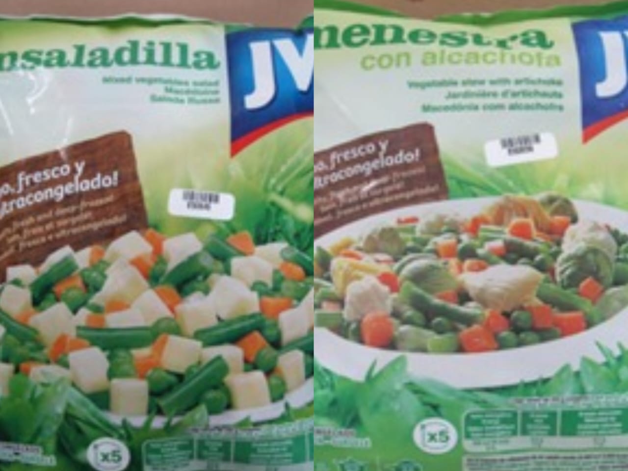 Salud detecta contaminación con bacterias en venta de vegetales congelados