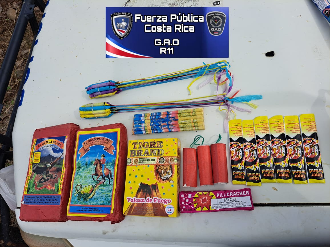 Policía Municipal de San José decomisó más de 100 mil unidades de pólvora prohibida entre noviembre y diciembre