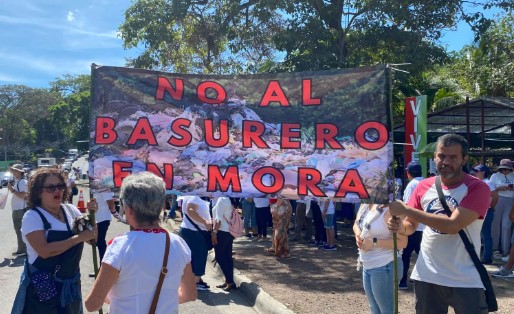 Vecinos de Mora se manifestaron en contra de que se habilite un relleno sanitario en el cantón