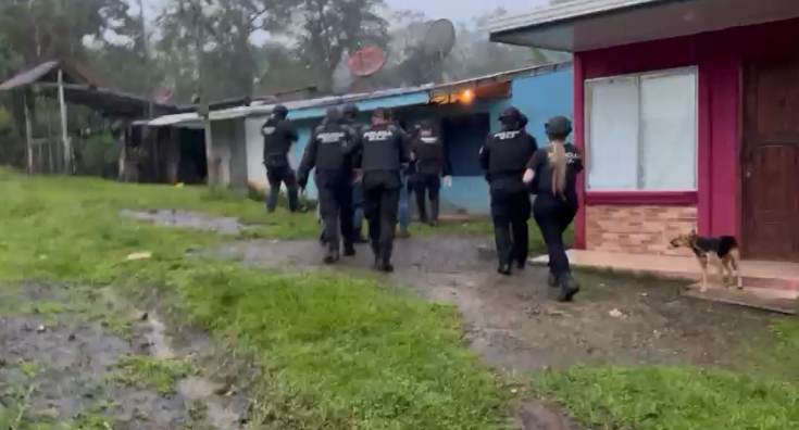 OIJ realizó 5 allanamientos en Guatuso y detuvo a tres personas por venta de drogas